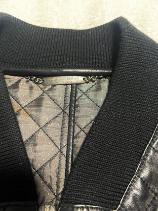 Bomber Dolce & Gabbana Negra Acolchada