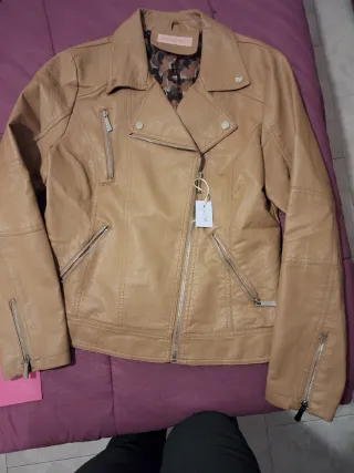 Cazadora Kelly & Grace Beige Mujer