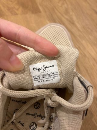 Zapatillas Pepe Jeans Beige y Negras