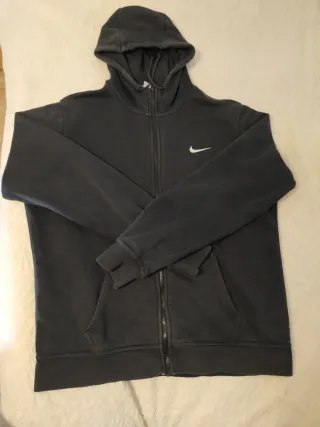 Sudadera Nike Azul con Capucha y Cremallera