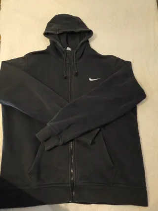 Sudadera Nike Azul con Capucha y Cremallera