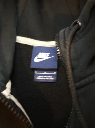 Sudadera Nike Azul con Capucha y Cremallera