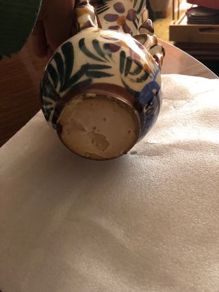 Jarrón de cerámica decorado