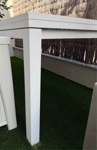 Mésa extensible blanca. Corte Inglés