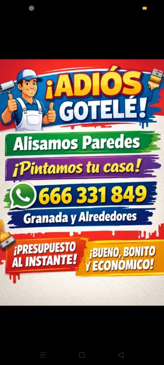 Servicios de Pintura y Alisado de Paredes