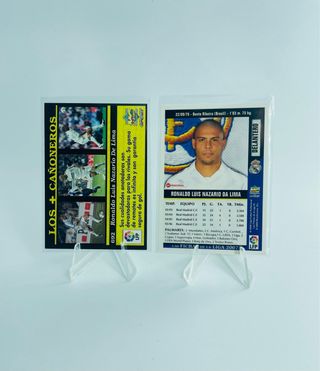2 x Ronaldo Nazario Fichas Liga Mundicromo 04 y 07