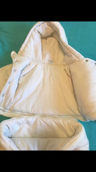 Saco/Abrigo convertible oso 1 mes (56cm)