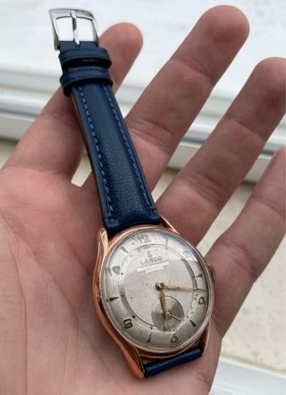 Orologio meccanico a corda vintage Lanco