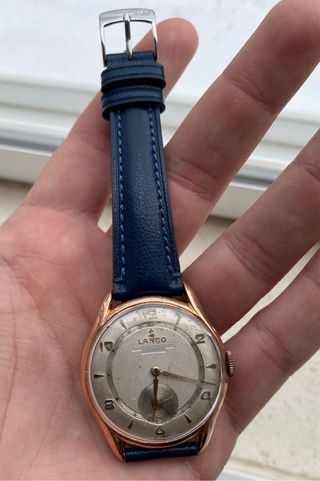 Orologio meccanico a corda vintage Lanco