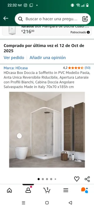 Mampara de ducha HDcasa nueva