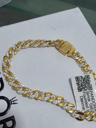 Bracciale Pandora 20cm Oro e Argento
