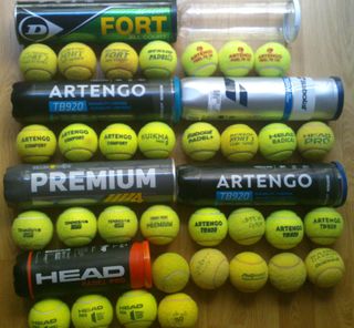 Lote Pelotas Tenis y Pádel Varias Marcas