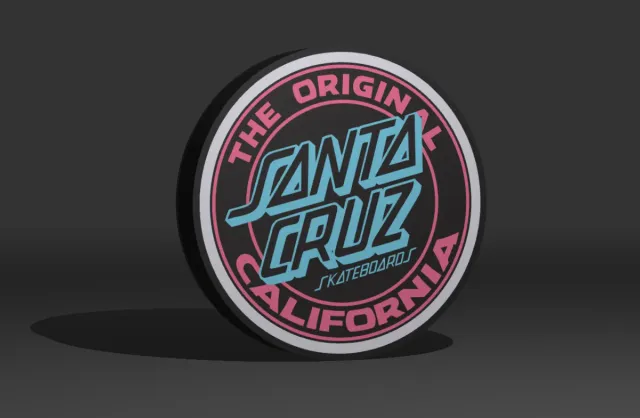 Cartel Luminoso Santa Cruz Skateboards