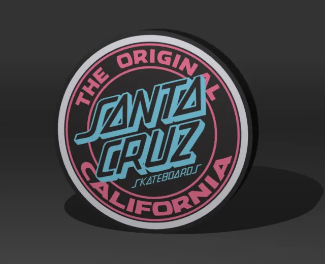 Cartel Luminoso Santa Cruz Skateboards