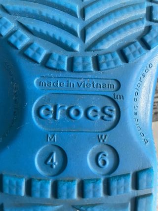 Zuecos Crocs Azules Talla 36