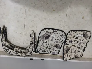 Coche trio, compuesto de capota,silla paseo y gr 0