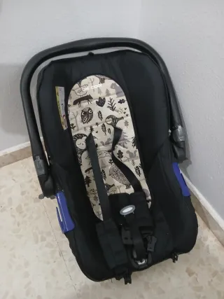 Coche trio, compuesto de capota,silla paseo y gr 0