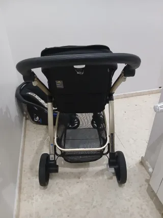 Coche trio, compuesto de capota,silla paseo y gr 0