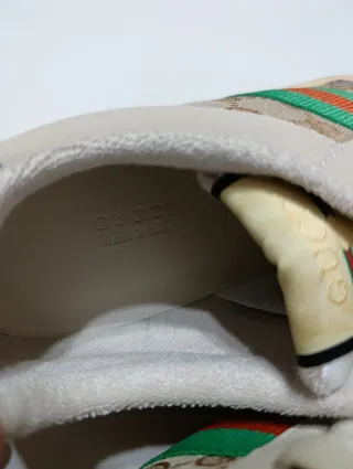 Zapatillas Gucci Beige y Verde
