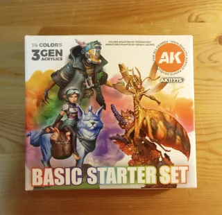 Set 14 Pinturas Acrílicas AK 3 Gen Starter