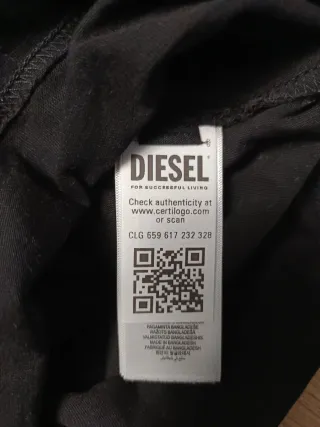 Camiseta Diesel Denim Division Negra