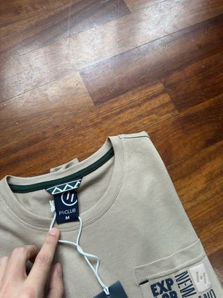 Maglietta P/CLUB uomo manica lunga M beige