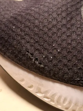 Scarpe Nike Runner Nere Logo Bianco Taglia 49.5