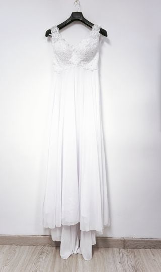 Vestido de Novia Gasa Romántico