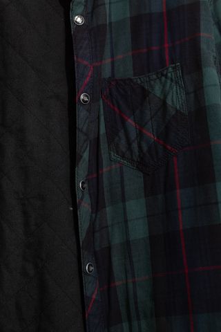 Camisa Zara Man cuadros acolchada coderas