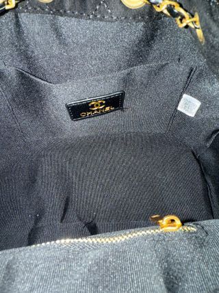 Bolso Chanel Negro y Dorado