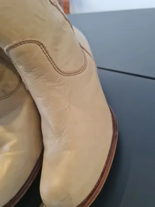 Botines Piel Mujer Talla 38 Beige