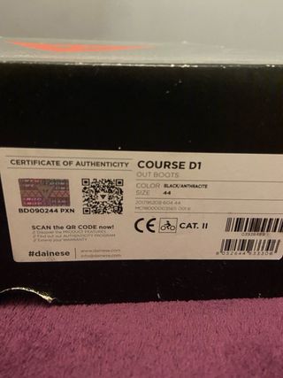 Botas Dainese Course D1 Talla 44