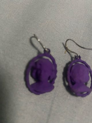 Pendientes Camafeo Mujer Morados
