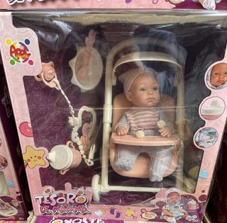 Bimbo Tesoro di Mamma con passeggino e accessori