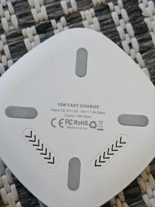 Cargador Inalámbrico Rápido 15W