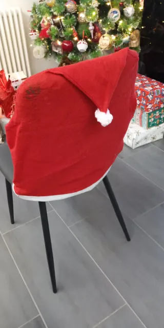 6 Copriseggiola copri sedia Natalizi Rosso
