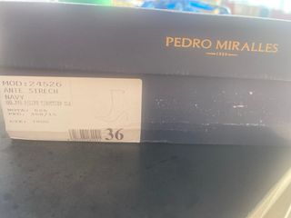 Botín ante azul marino Talla 35.5