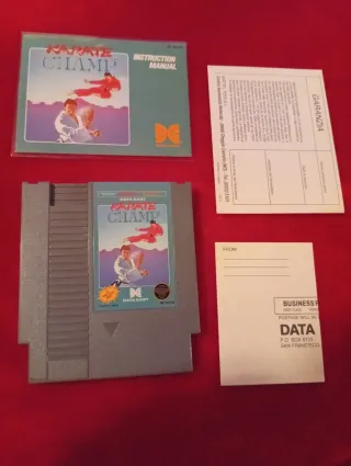 Karate Champ NES NTSC Data East Manuale Garanzia