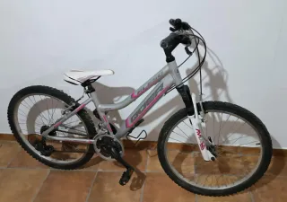 Bicicleta Quer AL650 24 Plata/Rosa