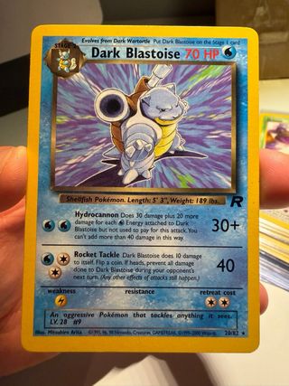 Carta Pokémon Dark Blastoise Rara