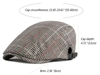 Berretto a becco in cotone nero