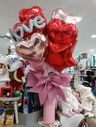 Globo Corazón Love y Estrellas