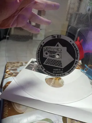 Vinilo 10"  THE KLF WTIL ACID MIX RARE TRANSPARENT
