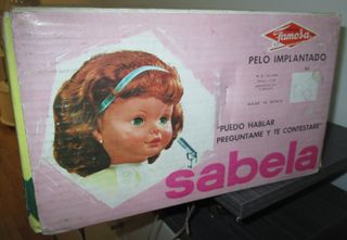 muñeca SABELA HABLADORA Famosa, con caja, años 60