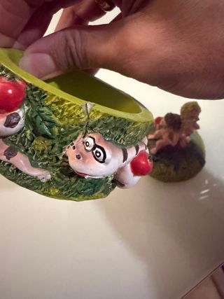 Cajita cerámica Adán y Eva