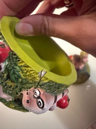 Cajita cerámica Adán y Eva