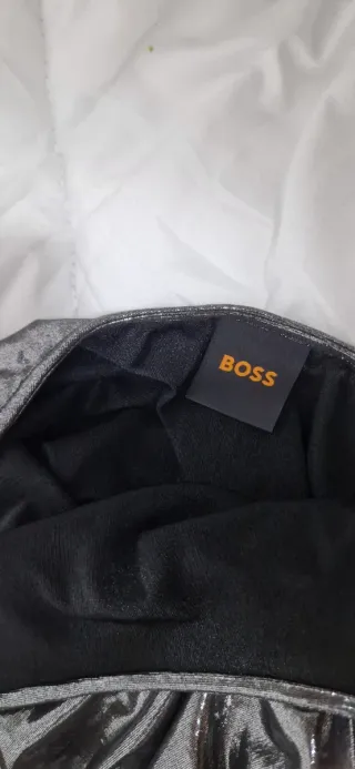 Vestido Boss plateado fiesta