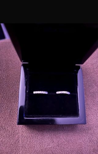 Pendientes Oro Blanco con Diamantes