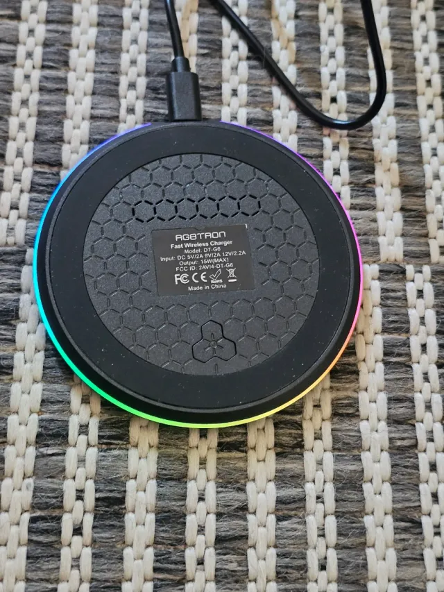 Cargador Inalámbrico G6 RGB Gaming