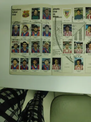 Álbum Fútbol Liga 91-92 Bimbo